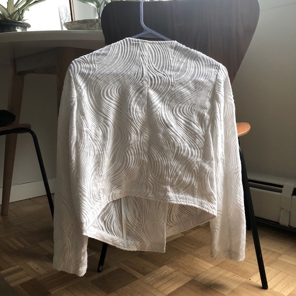 Club Monaco Silk Jacket with Cotton Embroidery - Picture 2 of 13